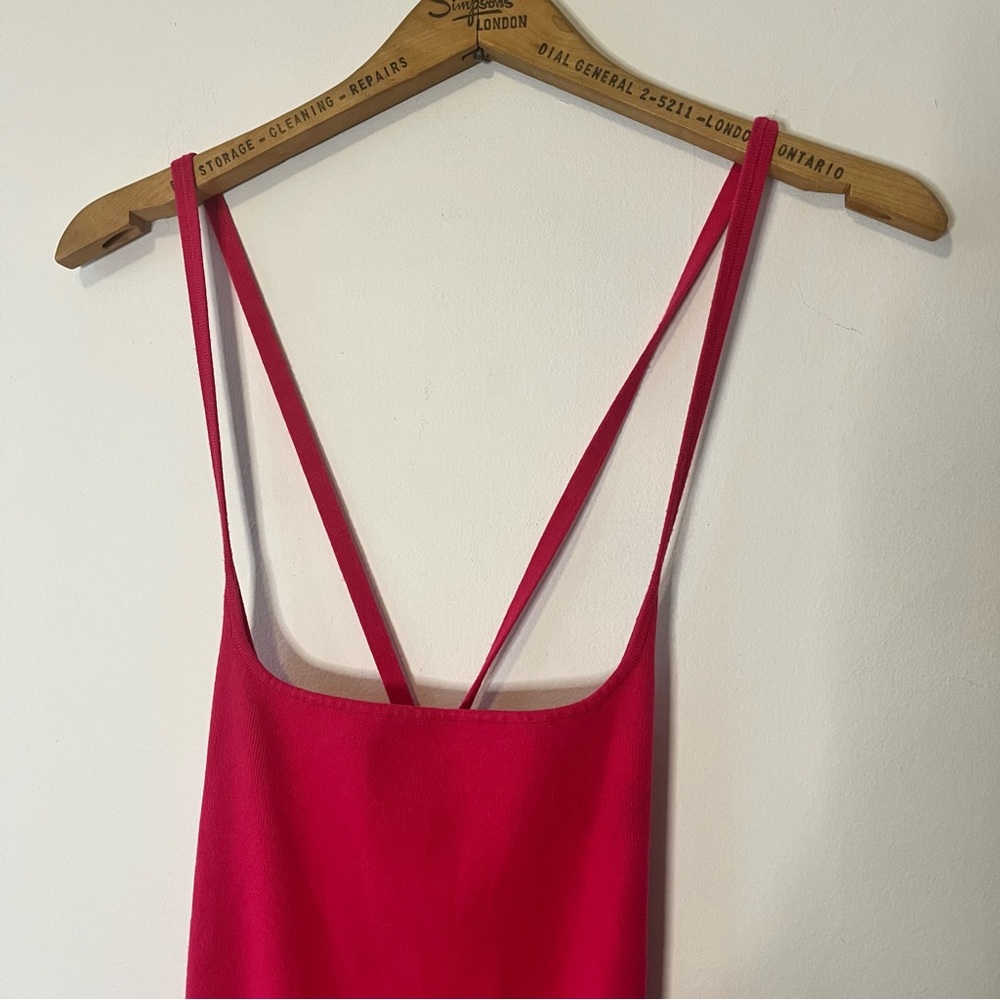 ARITZIA Wilfred Dresden dress bright rose pink #107963 XL - Picture 10 of 12